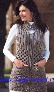 Удлиненный жилет