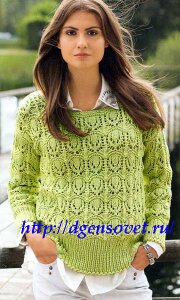 Пуловер Нежная зелень