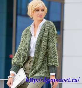 Кардиган с узором в технике бриошь.docx