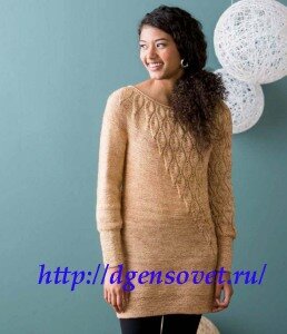 Стильная туника с узором из листьев 3.docx