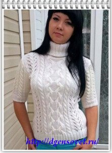 Летний свитер с коротким рукавом.docx