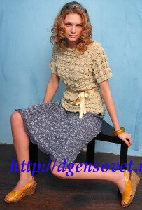 Кофточка узором Рпкушки