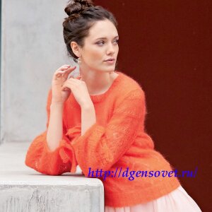 Женственный джемпер с завязками на рукавах.docx